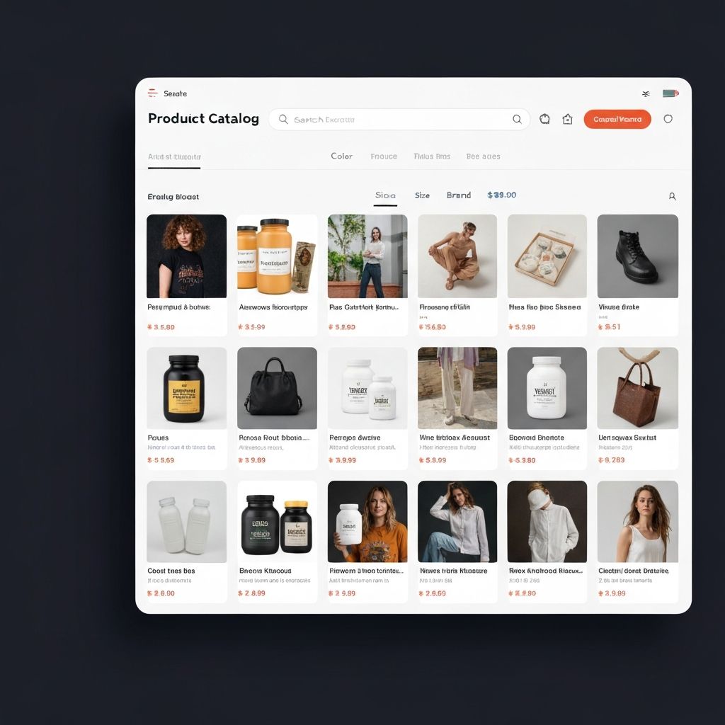 Digital marketplace catalog interface