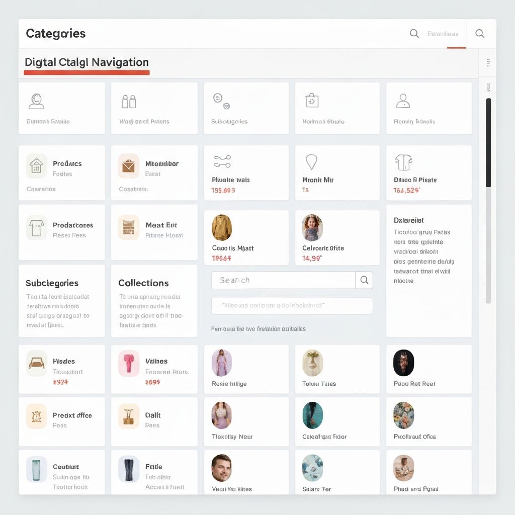 Browse categories and collections in the catalog